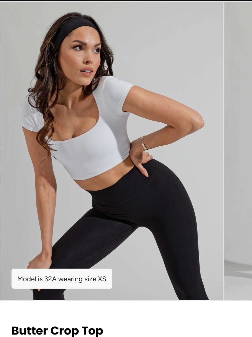 BuffBunny White Butter Crop Top